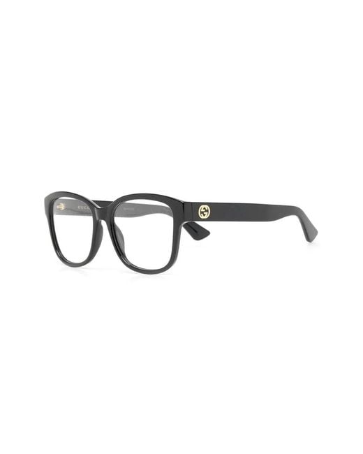 Gucci Black Square-Frame Optical Glasses