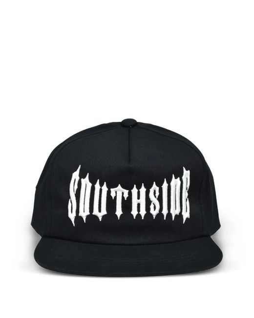 BREATH Black Embroidered Logo-Patch Cap for men