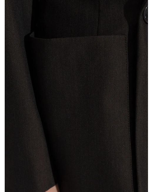 Lemaire Black Double-Breasted Blazer