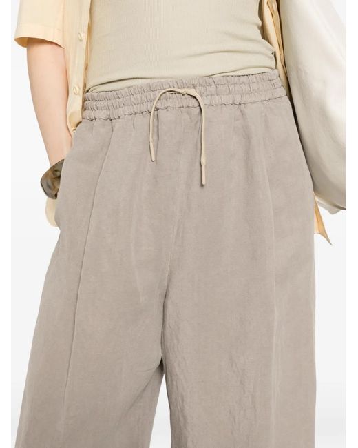 Berwich White Drawstring-Waistband Trousers
