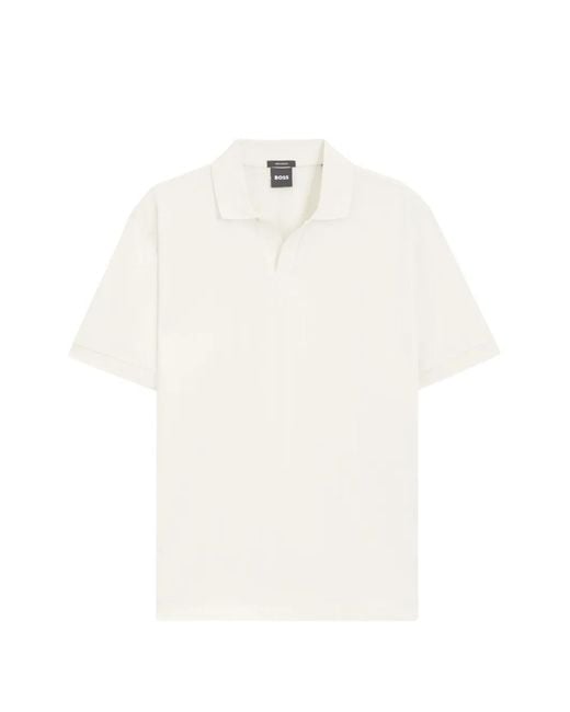 Boss White Short-Sleeve T-Shirt for men