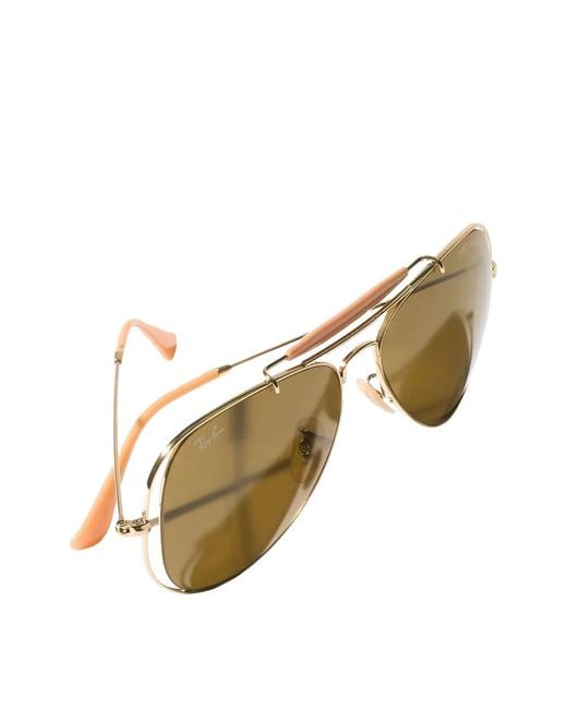 Dolce & Gabbana Metallic X Ray-Ban Pilot-Frame Sunglasses
