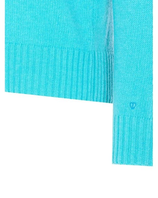 Seven Gauge Blue Pullover mit rundem Ausschnitt