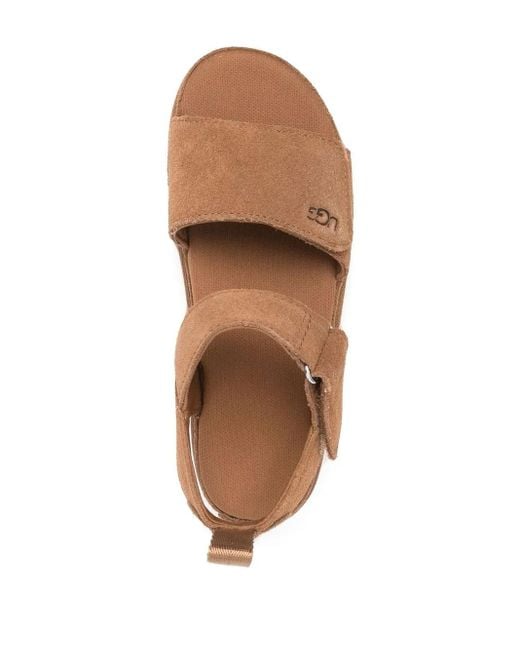 Ugg Brown Goldenstar Touch-Strap Sandals