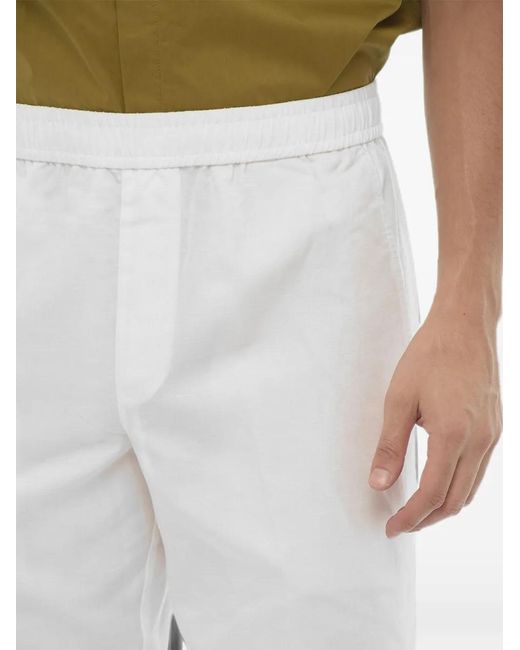 Neil Barrett White Elastic-Waist Slim-Fit Trousers for men