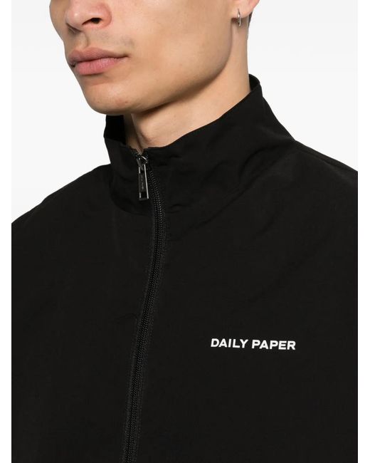 Daily Paper Black Zip Jacket for men