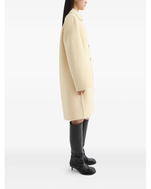 Jil Sander Natural Wool Coat