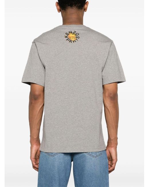 KENZO T-shirt Met Print in het Gray voor heren