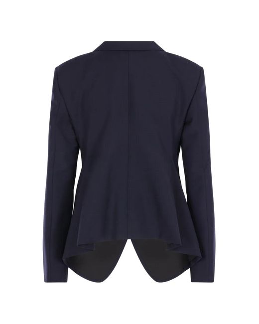 Jil Sander Blue Single-Breasted Jacket