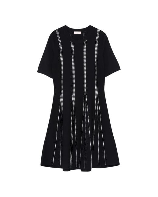 Liu Jo Black Short Knit Dress
