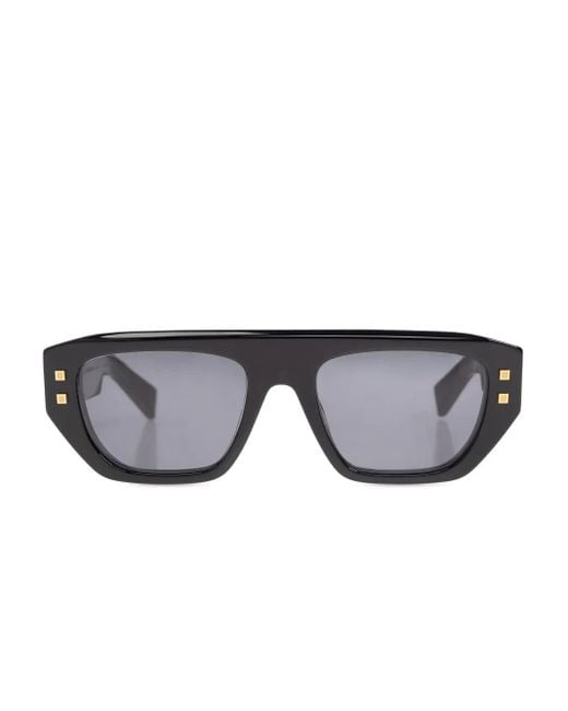 Balmain Gray Oversize-frame Sunglasses