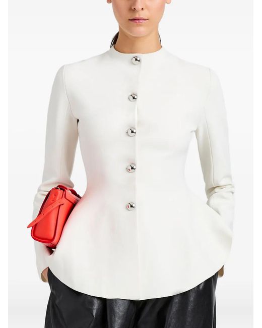Proenza Schouler White Off Viscose Polyamide Jacket