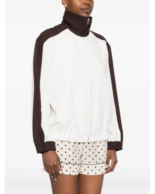 P.A.R.O.S.H. Black Contrast-Panel Jacket