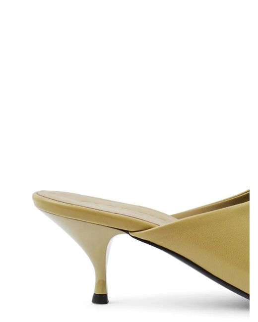 MORSICA Metallic Open-Toe Leather Sandals