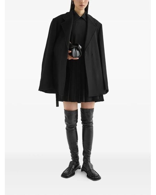 Jil Sander Black Wool Coat