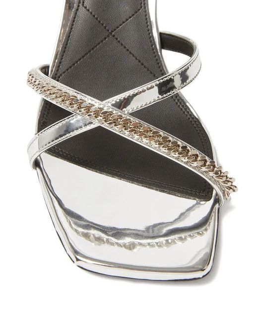 Stella McCartney White Chain-Strap Sandals