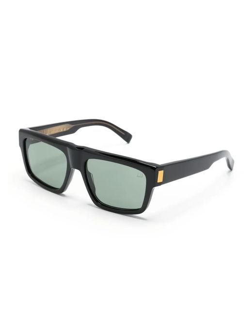 Dunhill Green Rectangle-Frame Tinted Sunglasses