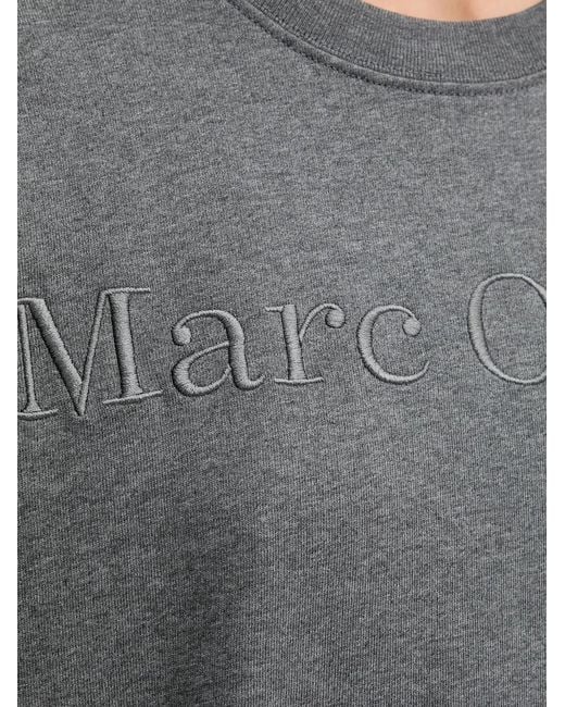 Marc O' Polo Gray Embossed-Logo Sweatshirt