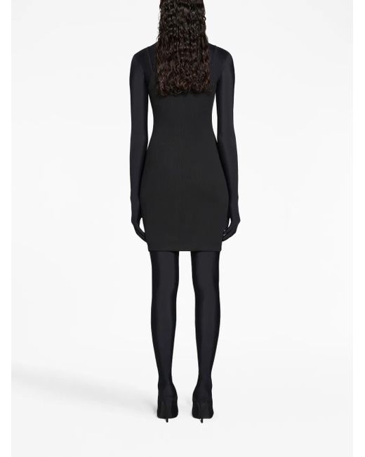 Balenciaga レーストリム ミニドレス Black