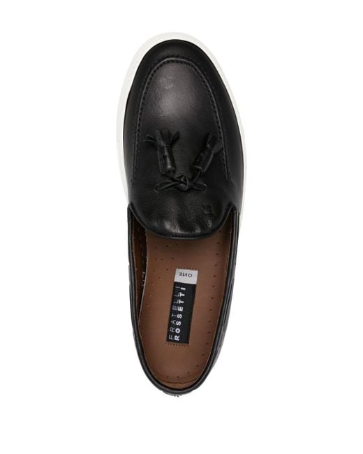 Fratelli Rossetti Black Rubber-sole Loafers for men