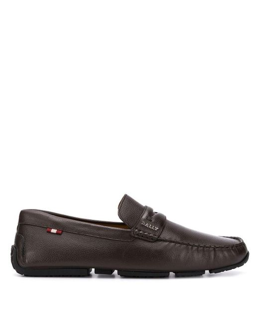 Bally Brown Classic Loafers for men