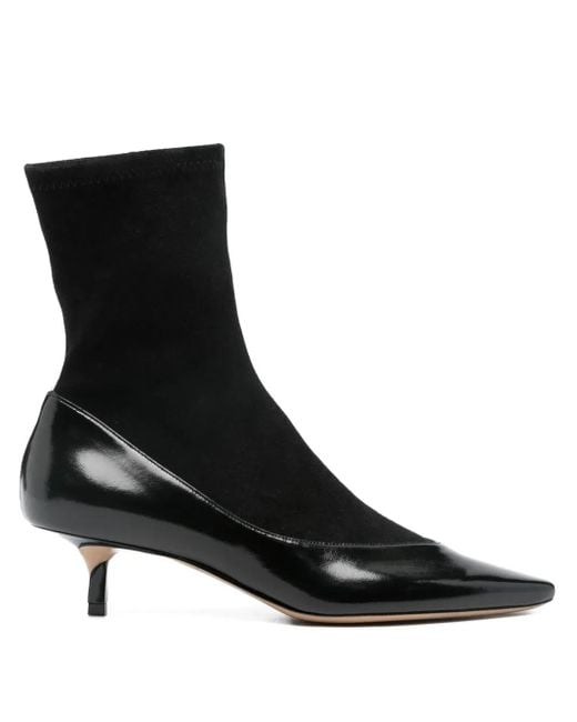 Jacquemus Black Tourni Stiefel mit spitzer Kappe