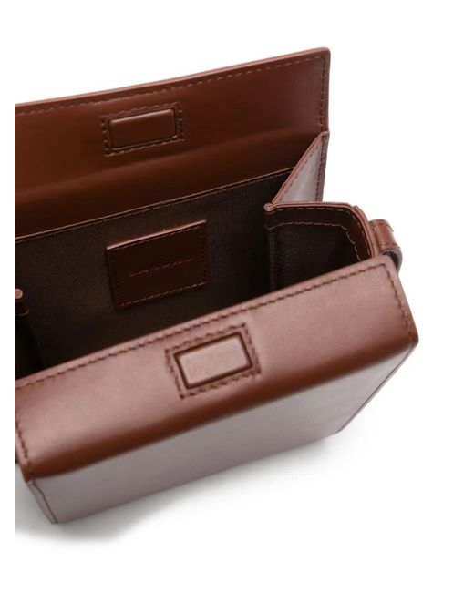Sandro Purple Leather Clutch Bag for men