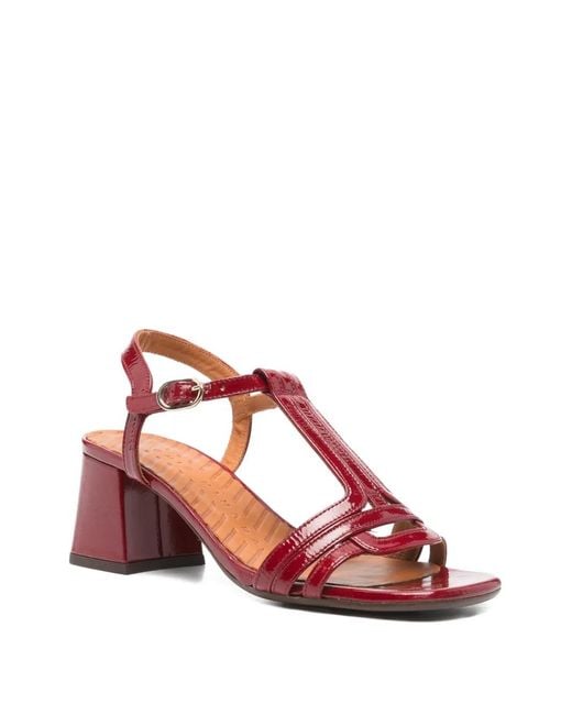 Chie Mihara Pink T-Strap Sandals