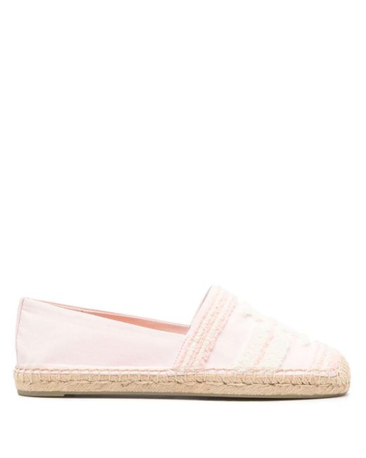 Tory Burch Pink Double T Espadrilles