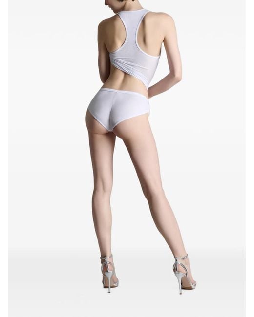 Maison Close White La Femme Amazone Mini Shorts