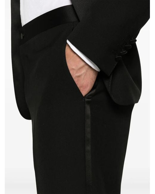 Canali Black Wool Suit for men