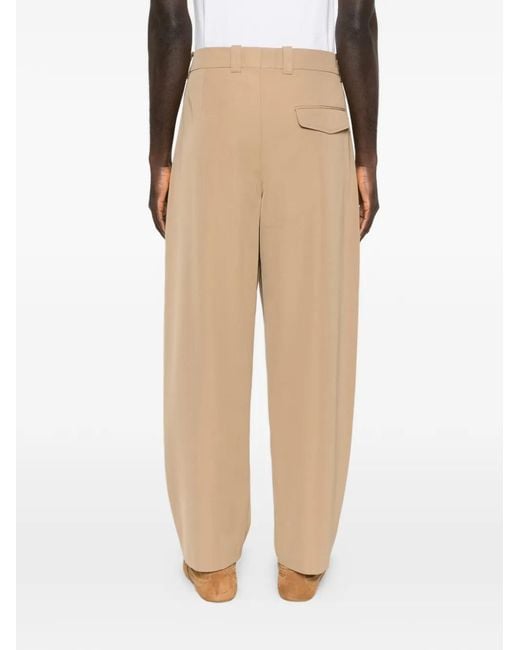 A.P.C. White Renato Pleated Trousers for men