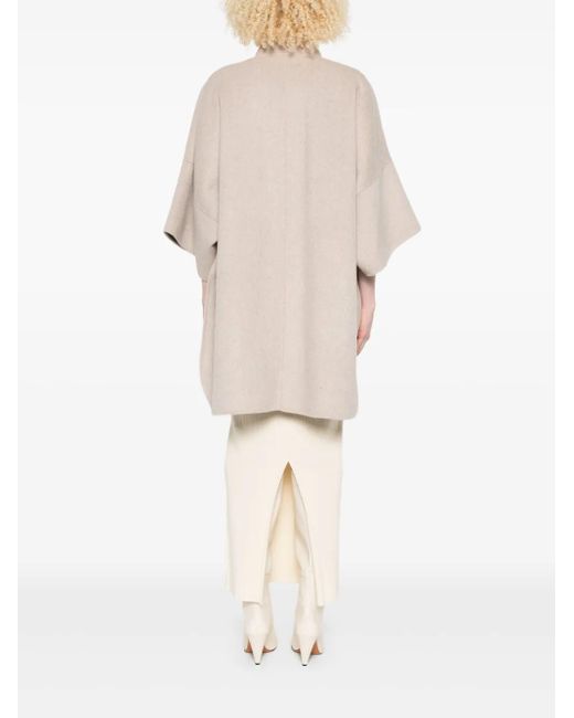 Liu Jo Natural Einreihiger Mantel mit Knöpfen