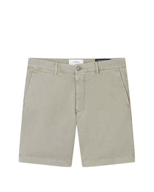 Closed Gray Side-Pockets Chino Shorts for men