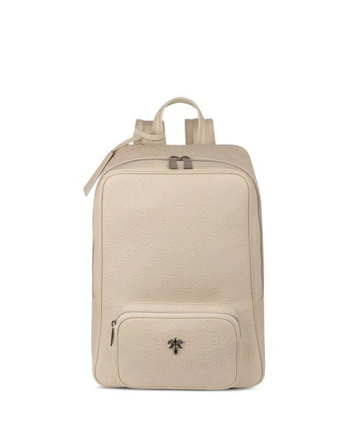 PLACE OF ELMS Natural Logo-Embossed Backpack