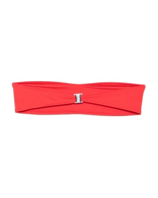 Roberta Einer Red X Kiss 'N Thrill Ilera Bandeau Bikini Top