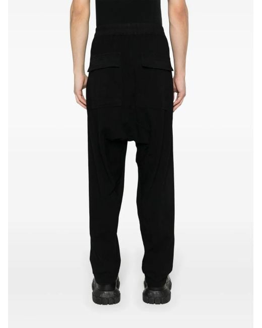 Rick Owens Classic Cargo Broek Met Verlaagd Kruis in het Black voor heren