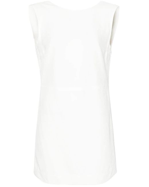 Loulou Studio Hoya Mini-jurk in het White