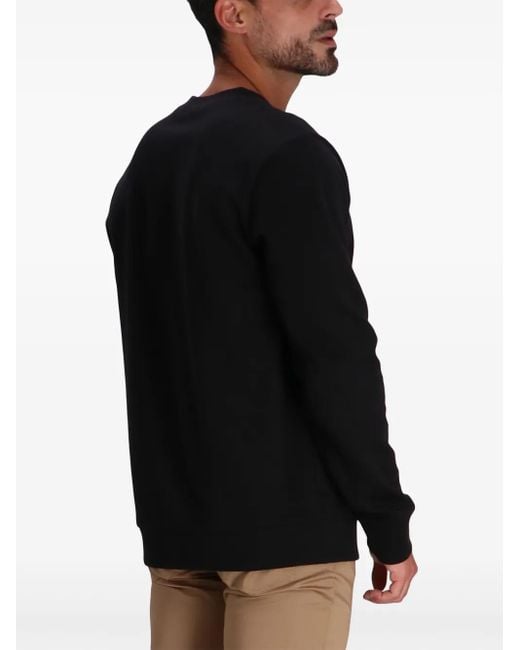 Boss Sweater Met Logopatch in het Black voor heren