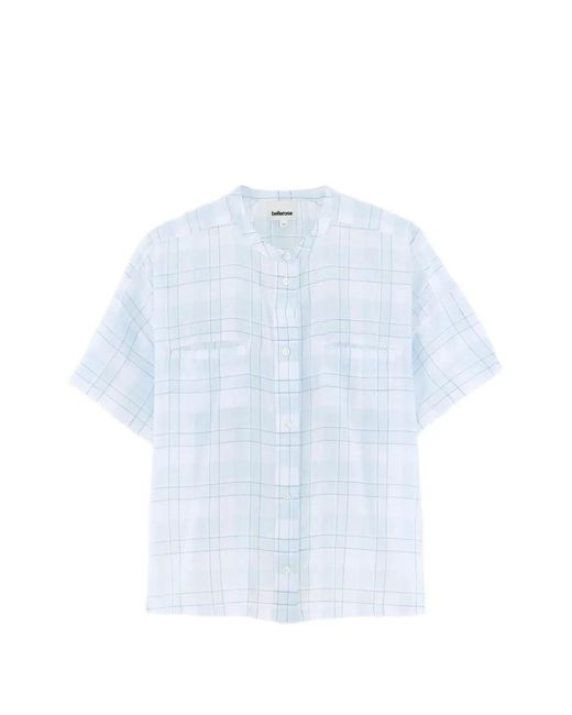 Bellerose Cloe Geruite Blouse in het Blue
