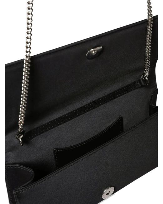 Clutch Falabella Con Manico Intrecciato di Stella McCartney in Black