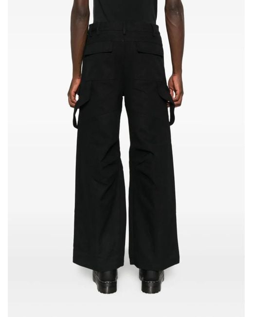 Pantalones rectos con detalles de bolsillos HELIOT EMIL de color Black