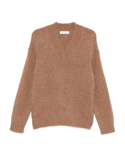 Entire studios Brown Deco V-Neck Sweater