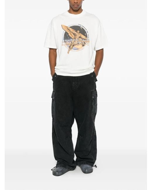 Represent White T-Shirts for men