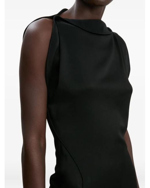 Victoria Beckham Black Split Side Dress