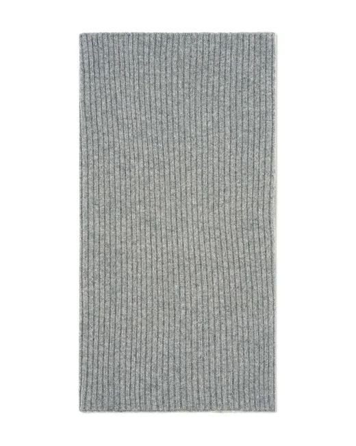 Eric Bompard Gray Ribbed Cashmere Snood