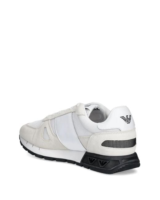 EA7 White Ea7 Logo Sneakers