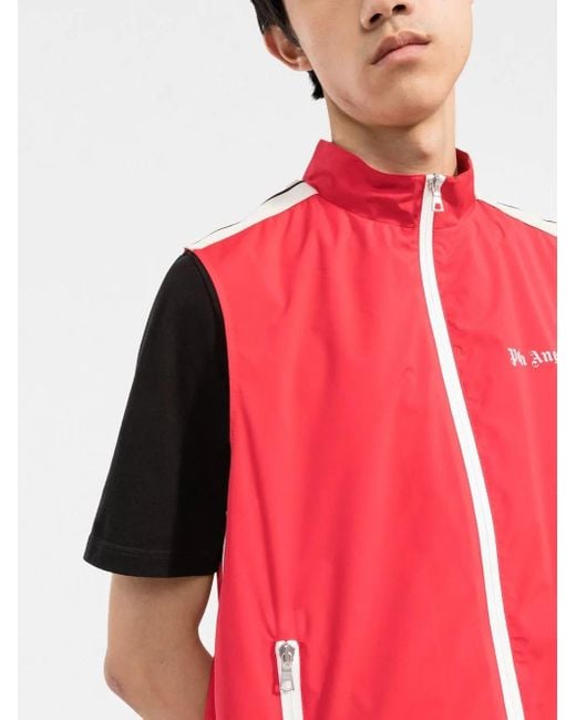 Chaleco Con Logo Estampado Palm Angels de hombre de color Red