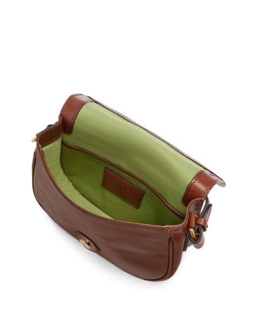 The Bridge Brown Buckle-Fastening Leather Cross Body Bag
