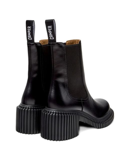 Camper Black 70Mm Elastic-Panel Boots